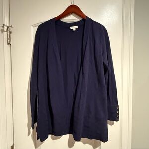 BNWT - Charter Club Navy Blue Cardigan Sweater